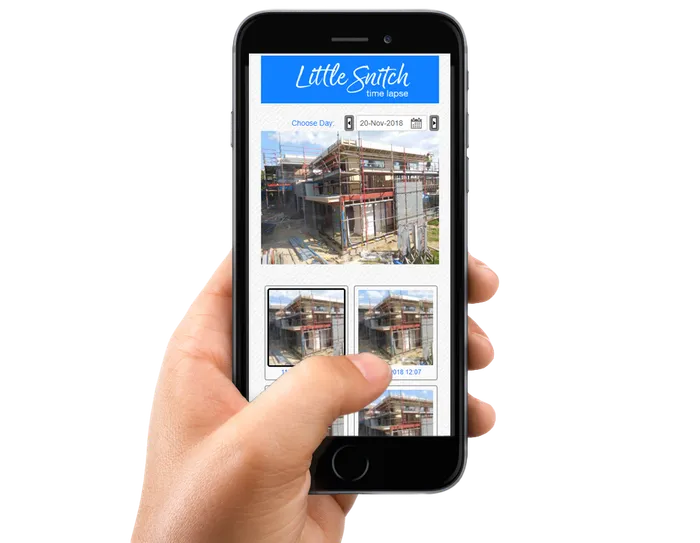 Monitoring page shown on a phone